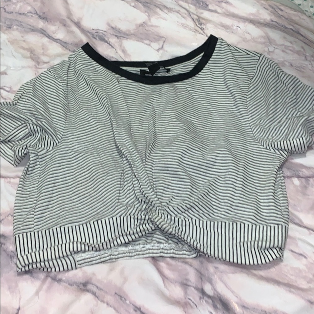 Striped Crop Top